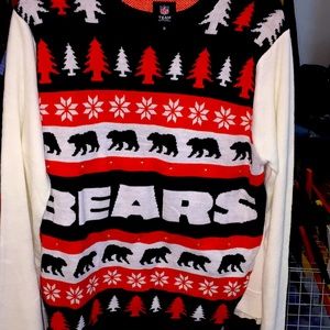 Chicago Bears led light up ugly Christmas sweater